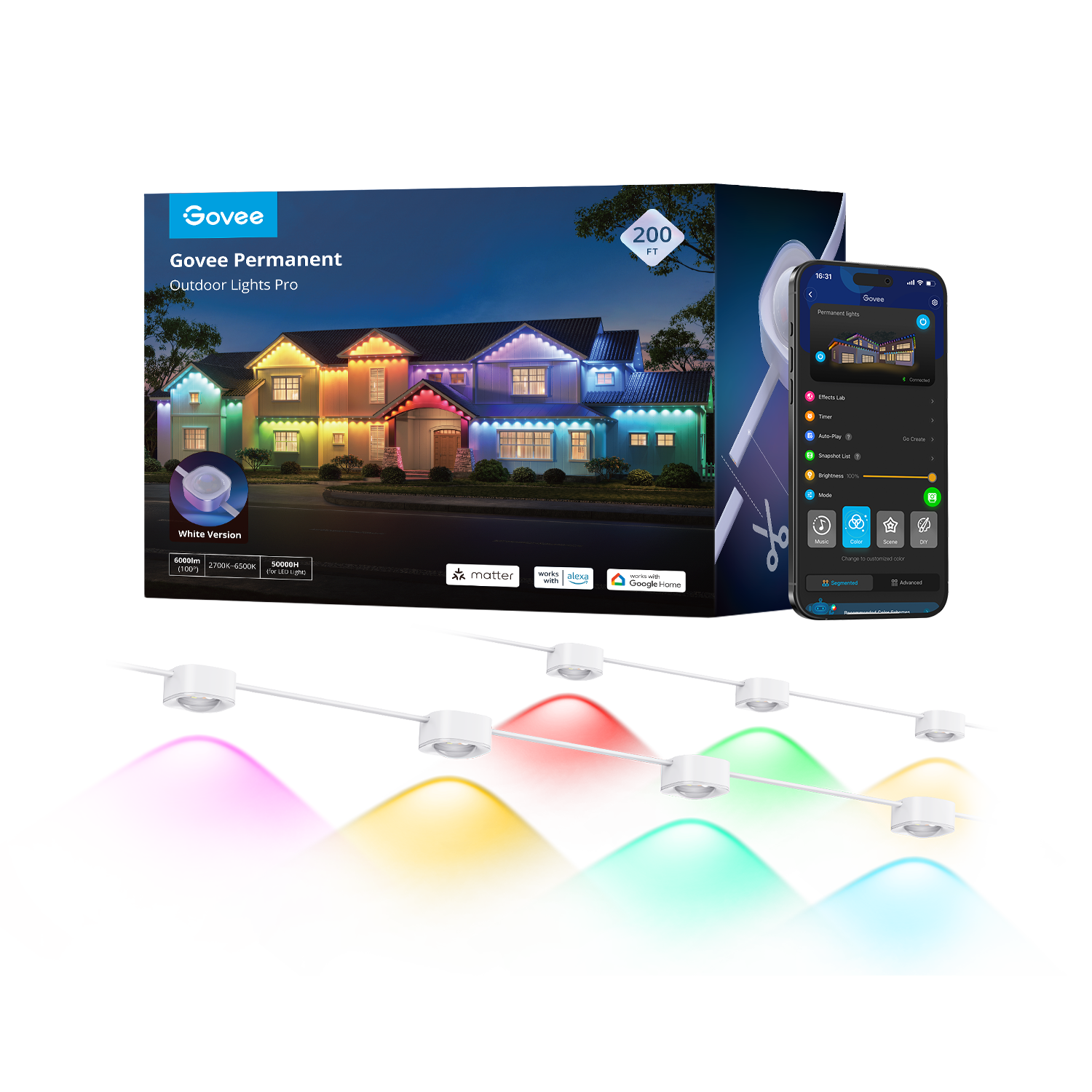 Refurbished Govee Permanent Outdoor Lights Pro