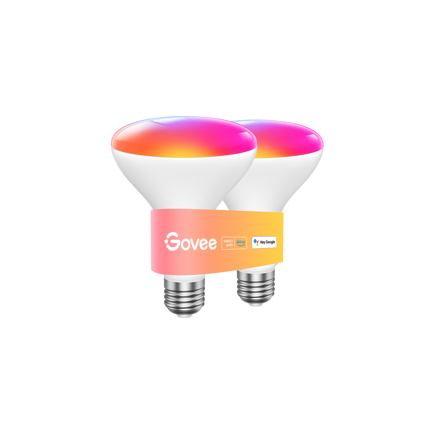 Refurbished Govee RGBWW Smart BR30 LED Light Bulbs